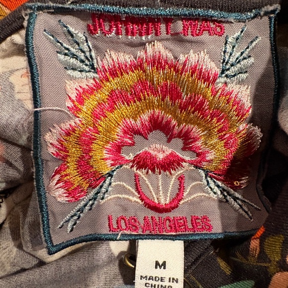 Johnny Was Floral Emma Rose Polo Tunic Dress Size Medium - Picture 10 of 11